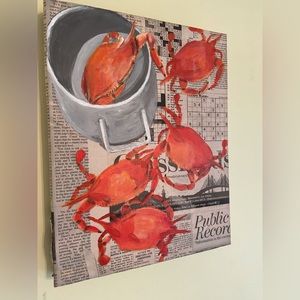 Unique original art .  A fun piece.